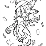 coloriage Sonic a imprimer pour enfant de 4 ans