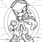 coloriage Sonic à imprimer pdf gratuit
