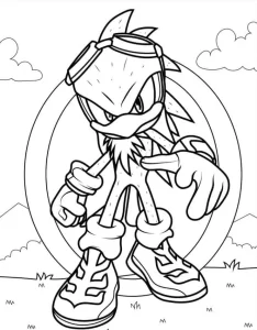 coloriage Sonic à imprimer pdf gratuit