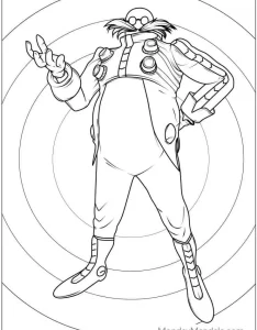 coloriage Sonic à imprimer pdf gratuit