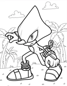 coloriage Sonic a dessiner en ligne