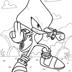 coloriage Sonic à imprimer pdf gratuit