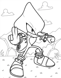coloriage Sonic à imprimer pdf gratuit
