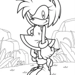 coloriage Sonic à imprimer pdf gratuit
