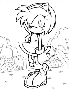 coloriage Sonic à imprimer pdf gratuit