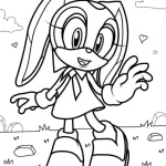 coloriage Sonic à imprimer pour enfant de 7 ans