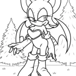 coloriage Sonic à imprimer pour enfant de 3 ans