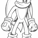 coloriage Sonic à imprimer gratuitement pdf