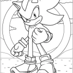 coloriage Sonic pour enfant de 5 ans