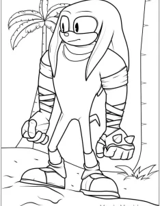 coloriage Sonic à imprimer gratuitement pdf