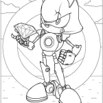 coloriage Sonic pour enfant de à imprimer