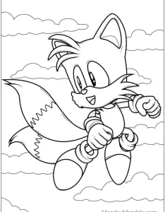 coloriage Sonic a imprimer gratuitement