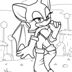 coloriage Sonic et decoupage a imprimer gratuit