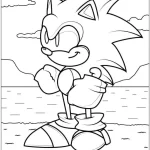coloriage Sonic pour primaire