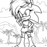 coloriage Sonic educatif pour enfant