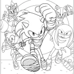 coloriage Sonic pour enfant de 7 ans