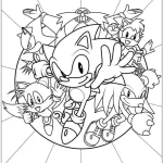 coloriage Sonic à imprimer gratuit