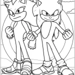 coloriage Sonic pour enfants à télécharger