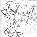 coloriage Sonic et decoupage a imprimer gratuit