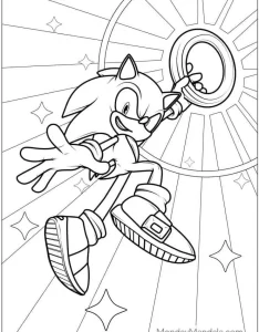 coloriage Sonic gratuit à imprimer