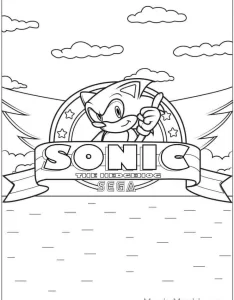 coloriage Sonic pour enfant