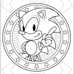 coloriage Sonic pour bebe a imprimer