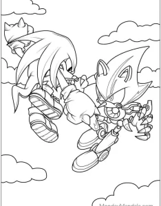 coloriage Sonic pour enfant