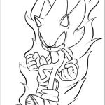 coloriage Sonic pour bebe a imprimer