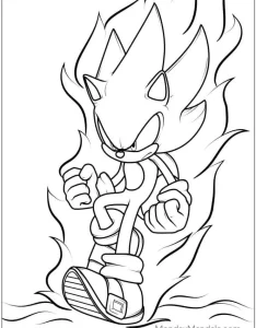 coloriage Sonic pour bebe a imprimer