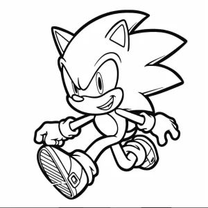 coloriage Sonic à imprimer pdf