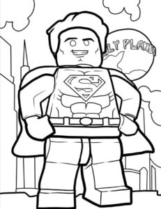coloriage Superman à imprimer pour enfant de 12 ans