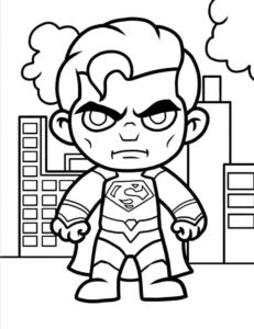 coloriage Superman et dessins