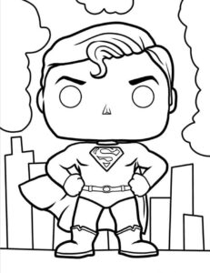 coloriage Superman gratuit a imprimer