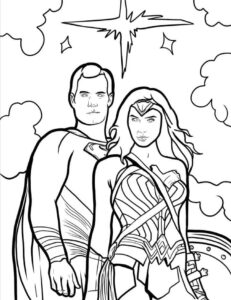 coloriage Superman pour enfant gratuit