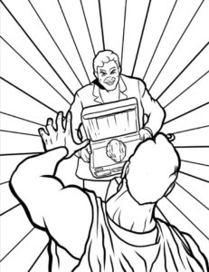 coloriage Superman à imprimer gratuitement pdf