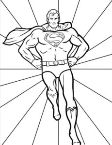 coloriage Superman a imprimer