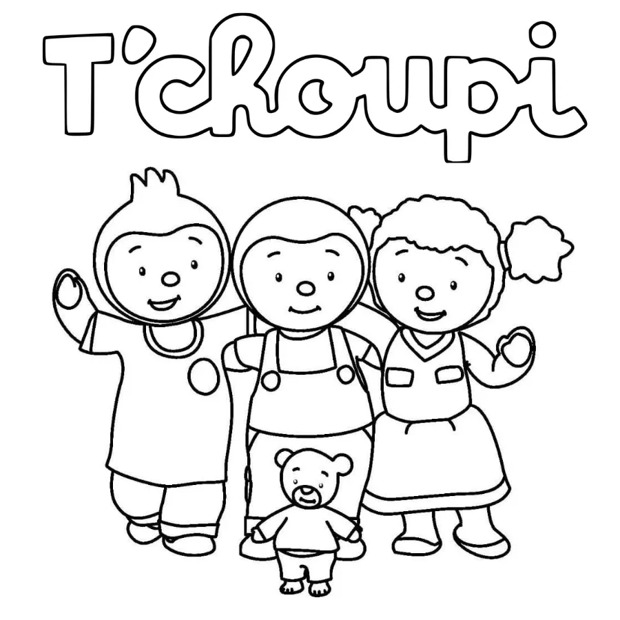 Tranh tô màu T&rsquo;choupi