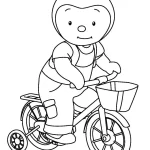 image de coloriage T’choupi pour enfant