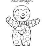coloriage T’choupi pour enfant de 6 ans