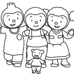 coloriage T’choupi a imprimer pour enfant de 4 ans