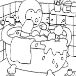 coloriage T’choupi et decoupage a imprimer gratuit