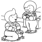 image pour coloriage T’choupi enfant