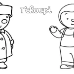 coloriage T’choupi et decoupage