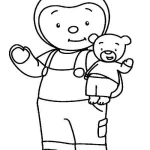 coloriage T’choupi pour enfant de 2 ans
