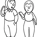 coloriage T’choupi pour enfant de à imprimer