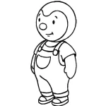 coloriage T’choupi pour enfants à imprimer