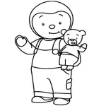 coloriage T’choupi educatif pour enfant