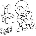 coloriage T’choupi et dessin a imprimer