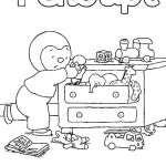 coloriage T’choupi à imprimer pour enfant de 7 ans