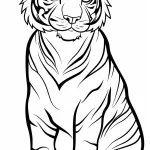 coloriage Tigre a imprimer gratuitement